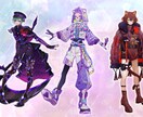 美麗な一枚絵、キャラクターデザイン制作いたします イケメン、美少女なんでもござれ！想像以上に仕上げます イメージ7