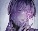 SNSアイコンお描きします 毒々しい色と睫毛にこだわります イメージ4