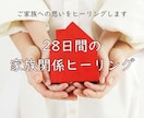 28日間毎日★家族関係をヒーリングします ご家庭全体のエネルギーを底上げします イメージ1