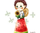 SNS等向けアイスアイコン描きます 夏にアイスを食べたいアイコンです イメージ1