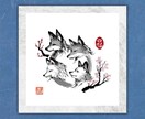 手描きでハイレベルの水墨画・墨絵を制作いたします オリジナル創作のため、著作権侵害の恐れがなく幅広くご利用可能 イメージ2