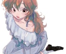 手書き風の透明感ある人物イラストを描きます 線の細い・華奢な人物が得意です！商業利用可 イメージ3