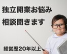 つらい苦しい！独立開業&経営のお悩み相談聞きます 21年間経営中！1人で悩まず何でも話して心を楽にして下さい イメージ2