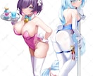 かわいい一枚絵や立ち絵イラストなど制作します 配信活動や観賞用、商用利用も可能です！ イメージ9
