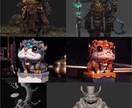 3Dモデリング ― 人物・キャラクターを制作します フィギュア、アニメーション、ゲーム用 イメージ8