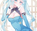 自由に女の子を描かせていただきます 可愛いを詰め込みます！アイコンや1枚絵にいかがですかෆ˚* イメージ3