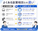 毎月あと3万円ほしい方へ！副業を一緒に作ります 「あと少し収入があれば」を、具体的な副業に変えます。 イメージ6