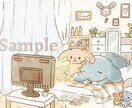 絵本のような優しい世界観の1枚絵制作します サムネ、絵本、表紙等に色どりを添えます イメージ5