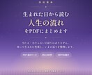 四柱推命であなたの人生の流れを読み解きます 生まれ持った性質と、いまの巡りをPDFに イメージ1