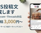 InstagramThreads投稿文作成します 投稿ネタ・文章にお困りの方、SNS投稿文を作成します イメージ1