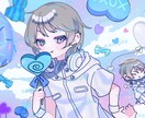 貴方だけのポップで可愛いイラスト制作致します パッと明るくポップなイラストが欲しい方におすすめ！ イメージ2