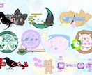 文字だけじゃない！？あなたのロゴ描きます キャラモチーフを入れたロゴ制作！ イメージ1