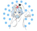 シンプルなタッチのイラスト描きます ずっと見ていたくなる可愛い女の子を描きます イメージ6