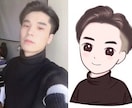 格安！写真を元に可愛いアニメ風の似顔絵を描きます お写真を元に似顔絵イラストをお描きします！ イメージ3