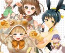 カラーイラスト描きます アイコン、ヘッダーをイラストにしませんか？ イメージ1