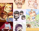 アイコン・グッズ・贈り物にも！イラスト描きます ウルウルの肌感、女の子や獣耳を描くのが好きです。 イメージ10