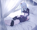 一枚絵、立ち絵、キャラクターデザイン等々てがけます 世界観や躍動感、迫力の表現が得意です。 イメージ4