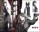 女性キャラ、男性キャラなどを描きます 女性や男性、背景を中心としたアイコン、立ち絵、サムネ絵など イメージ3
