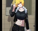 一枚絵、キャラデザ描きます 人外娘系、ギャル系の女の子をメインで描きます！！ イメージ5