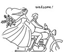 シンプルな線画でウェルカムボードを作成します 大切な結婚式のお手伝いをします！ イメージ2