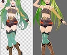 あなたのうちの子・Vtuberを３D化します 元絵をできる限り再現したVroidを制作。Vtuberにも イメージ1