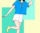 レトロポップなアイコン作成致します 線画からカラーまで様々なご要望承ります！ イメージ2