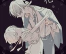 シック/ダークな雰囲気のイラスト作成します 動画サムネ、個人観賞用、その他一枚絵をあなたに合わせて作成 イメージ3
