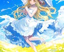 かわいくて色鮮やかなイラスト作成します 美少女キャラ、背景込みの一枚絵、サムネイル、など イメージ4