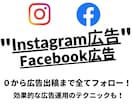 FBインスタ広告を０から広告出稿までフォローします 全く知らなくてOK！広告の方法や考え方、アフターフォローも！ イメージ1