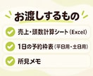 1人ドッグサロンの売上と予約枠を設計します 料金×頭数×営業日の売上表と1日の予約枠表を納品 イメージ2