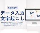 データ入力・文字起こしを格安で代行します 新米なのでゆっくり対応になりますが、格安・丁寧に対応します！ イメージ1