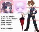 立ち絵、SDキャラ、アイコン作成します 表情差分はパーツ分けをした状態で納品いたします イメージ3