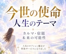 あなたの今世の　使命と人生テーマを詳しく鑑定します カルマや宿題から未来の可能性まで詳しく読み解きます イメージ1