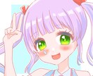 SNS向けのアイコン作成致します 女の子向け作品のような可愛いイラストが得意です！ イメージ1