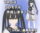 VRoidでオリジナル３Dモデルを作成します 最安値であなたのV活動を応援！ イメージ1