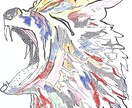 ペン画イラストを提供します ボールペンで描く独創的な世界観を描きます イメージ8