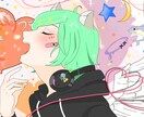 オリジナル歌ってみたのイラスト描きます 実績作り！2023年2月末まで格安で描きます！ イメージ1