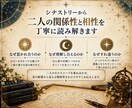 古典占星術から、お二人の相性を詳しく読み解きます ２人が惹かれ合う理由とすれ違いをホロスコープから読み解きます イメージ2