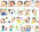 ゆるかわいいLINEスタンプ画像制作します すぐに申請できるかわいい画像で全セットおつくりします♪ イメージ2