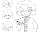 ゆるっとデフォルメ！だるそうなイラスト描きます ご要望から即日！即納品！で対応させていただきます！ イメージ4