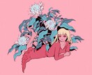 ローファイな女の子と植物のイラスト描きます 小説雑誌の扉絵経験あり。イマドキの人に響くローファイイラスト イメージ5