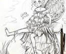 少女漫画　カップル　萌えなどイラスト描きます 制作します(モノクロ　白黒　シャーペン画　恋人イラスト) イメージ5