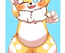 ケモノ、ドラゴンイラストを描きます ゆるくてかわいいデフォルメ調のイラストを描きます イメージ5