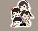 キャラコン描きます 簡単であれば即日！二頭身のかわいいキャラ画！ イメージ4