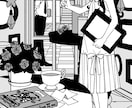 モノクロイラスト/デザイン/アイコン描きます 立ち絵、背景、着色などは各種オプションあります！ イメージ2