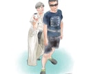 大切な瞬間をイラストにいたします 【スタートアップキャンペーン】1500円で2名様まで描きます イメージ9