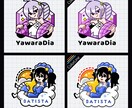 ロゴ風イラスト作成します あなたのキャラクターや物語をデザインします。 イメージ4