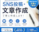 SNS投稿文を丁寧に作成し読みやすい文を作成します 目的に合わせかつ読みやすい文章を丁寧に作成します イメージ1