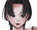 オリジナルキャラクターなどのイラストを制作します 暗めの絵柄ですm(*_ _)m イメージ2