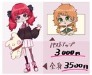 ミニキャライラスト(背景無し)描きます 手足の長いタイプのデフォルトイラストです。 イメージ2